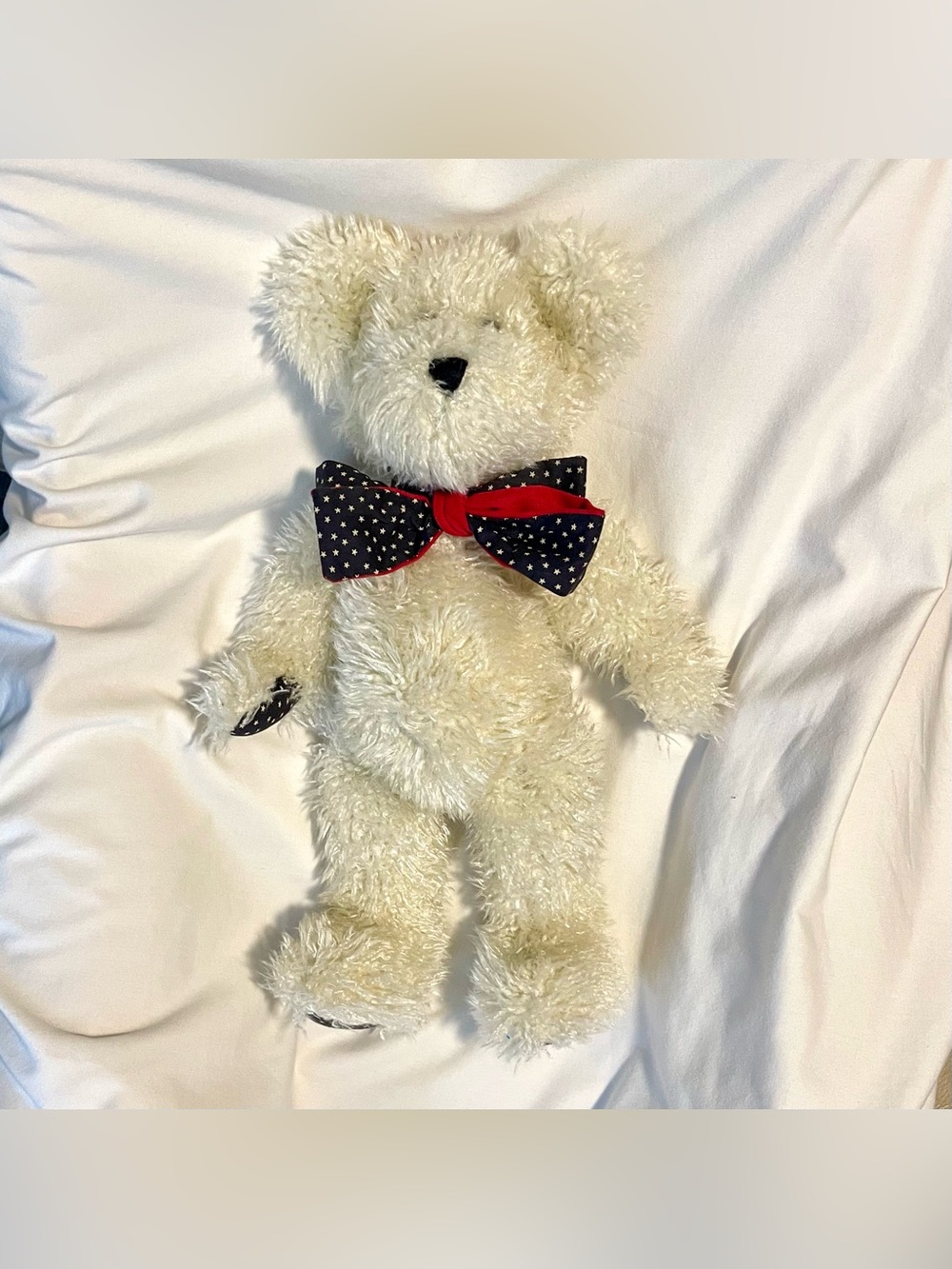 Boyds Bears UNCLE SAM Plush Toy -Patriotic- Red White Blue Stars-Bow w Tags-18”